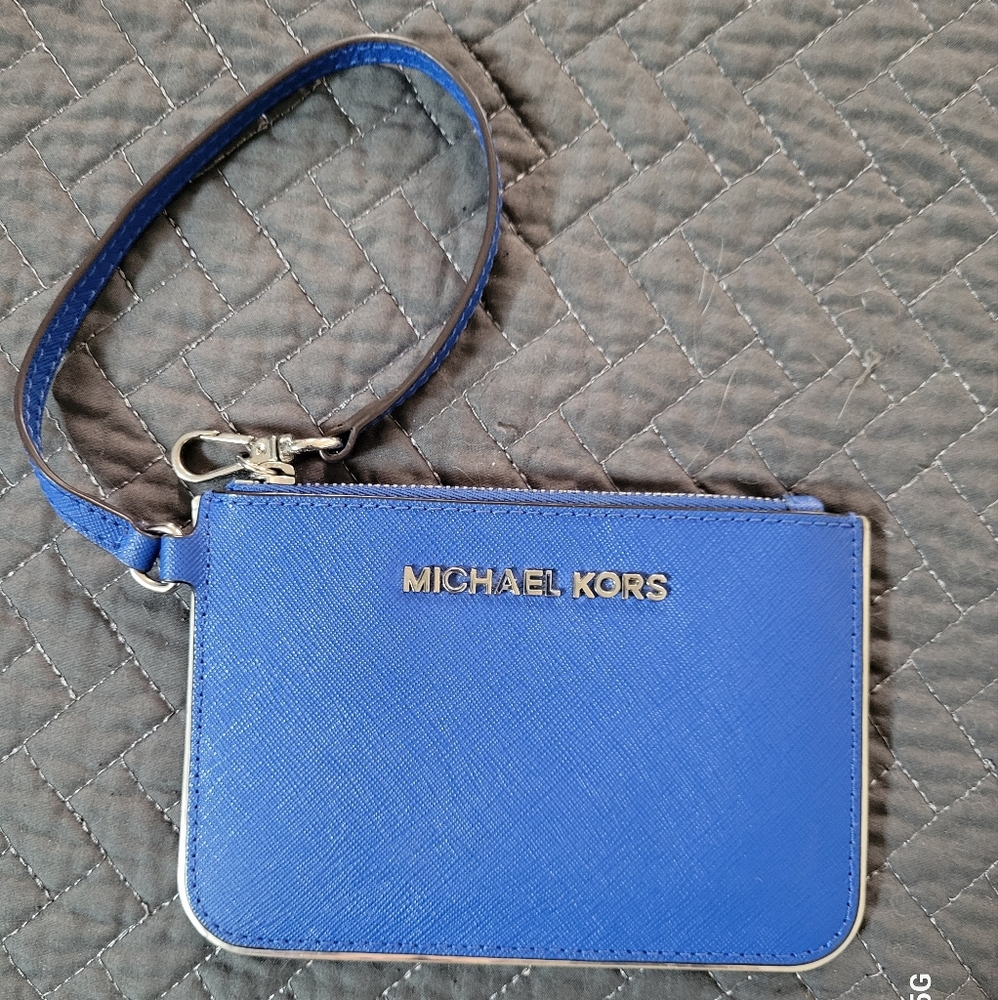 Michael Kors Electric Blue Wristlet